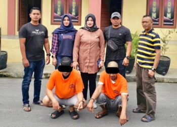 Polda Aceh, Ringkus Dua Tersangka Dugaan Tindak Pidana Perdagangan Orang (TPPO)