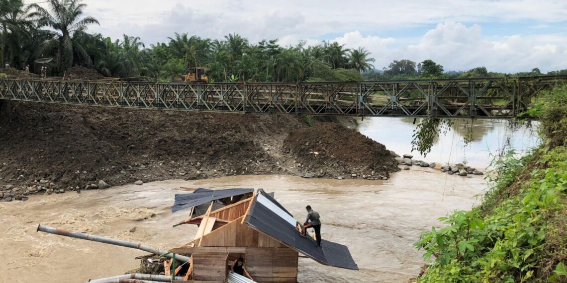 Banjir Terjang Aceh Utara, Arus Deras Robohkan Rumah Mesin Pompa di Bendungan Kreung Pasee, Pembangunan Pengalih Sungai Gagal