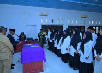 Pj Bupati Aceh Jaya Lantik 39 Pejabat Fungsional dan Guru 