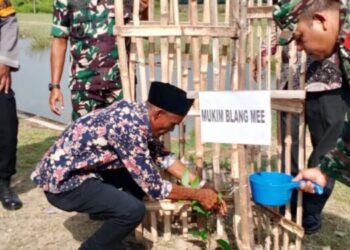 HUT Kodam Iskandar Muda ke-68, aksi penghijauan di kompleks makam Sultan Malikussaleh dan Monumen Islam Samudera Pasai