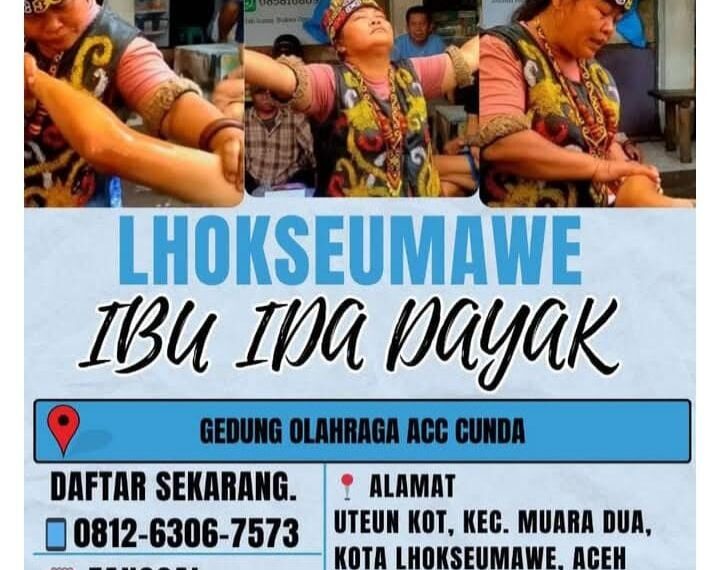 Waspada Penipuan! Iklan Pengobatan Tradisional Ida Dayak di GOR ACC Cunda Hoaks