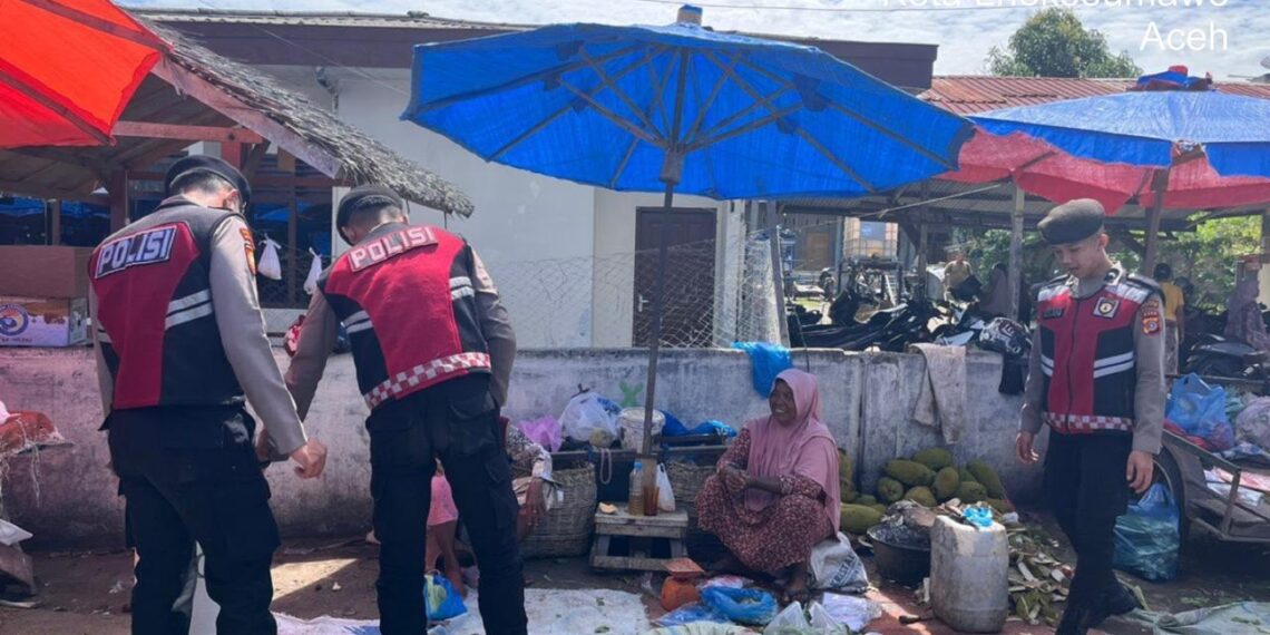 Polres Lhokseumawe Intensifkan Patroli di Pasar untuk Cegah Kriminalitas