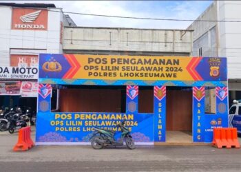 Polres Lhokseumawe Siapkan Posko Operasi Lilin untuk Pengamanan Natal dan Tahun Baru