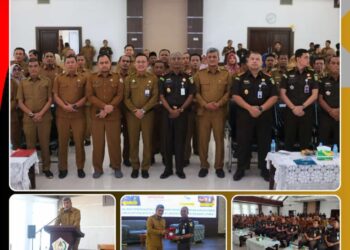 Sosialisasi Anti Korupsi di Aceh Utara, Pj. Sekda Berikan Sambutan dan Cendera Mata ke Kejati Aceh