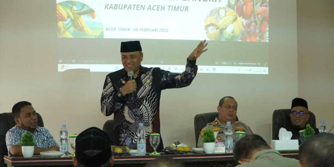 Pj Bupati Aceh Timur Buka Acara Sosialisasi Program Pendampingan Petani Kakao