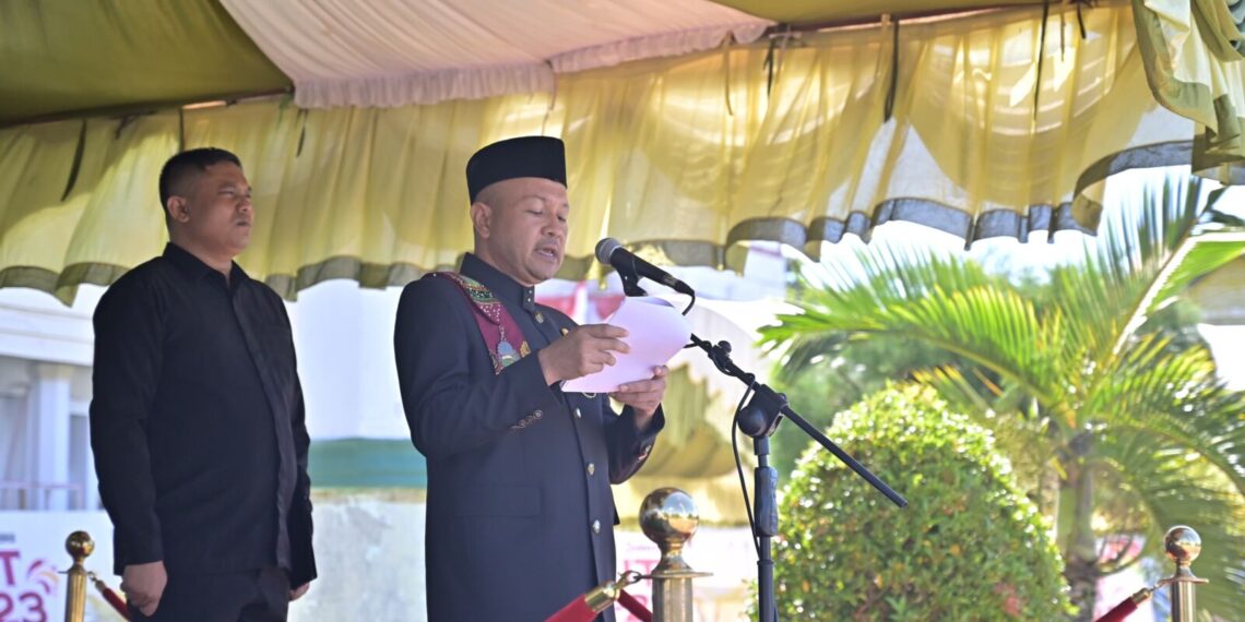 Bupati Safwandi Pimpin Upacara Peringatan HUT Ke-23 Kabupaten Aceh Jaya