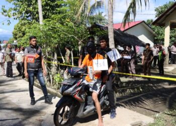 Rekonstruksi Kasus Pembunuhan Santri: Polres Pidie Jaya Peragakan 10 Adegan