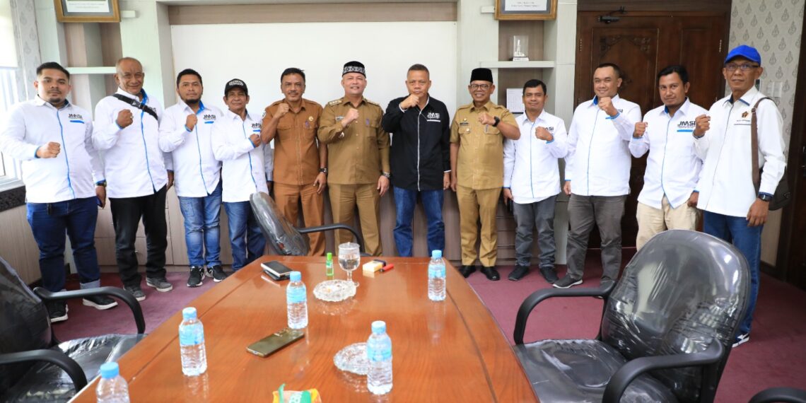 Perkuat Ekosistem Media Siber, JMSI Lhokseumawe-Aceh Utara Bersilaturahmi dengan Bupati Ayahwa