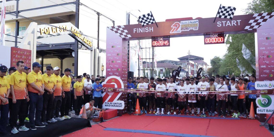 Dua Ribuan Peserta Ramaikan Bhayangkara Run 2025, Kapolda Aceh: Bukti Kondusifitas Kamtibmas untuk Event Skala Besar