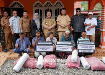 Pemkab Aceh Tenggara dan Distanbun Aceh Salurkan Bibit Bawang Merah ke Kelompok Tani 