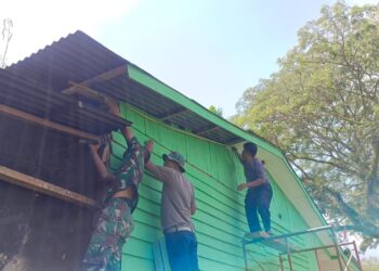 Pengerjaan RTLH TMMD Reg ke-125 Kodim 0108/Agara Sudah mencapai 80 Persen