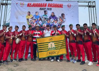Dua Personel Polda Aceh Raih Medali Perak dalam Kejurnas Rugby di Yogyakarta