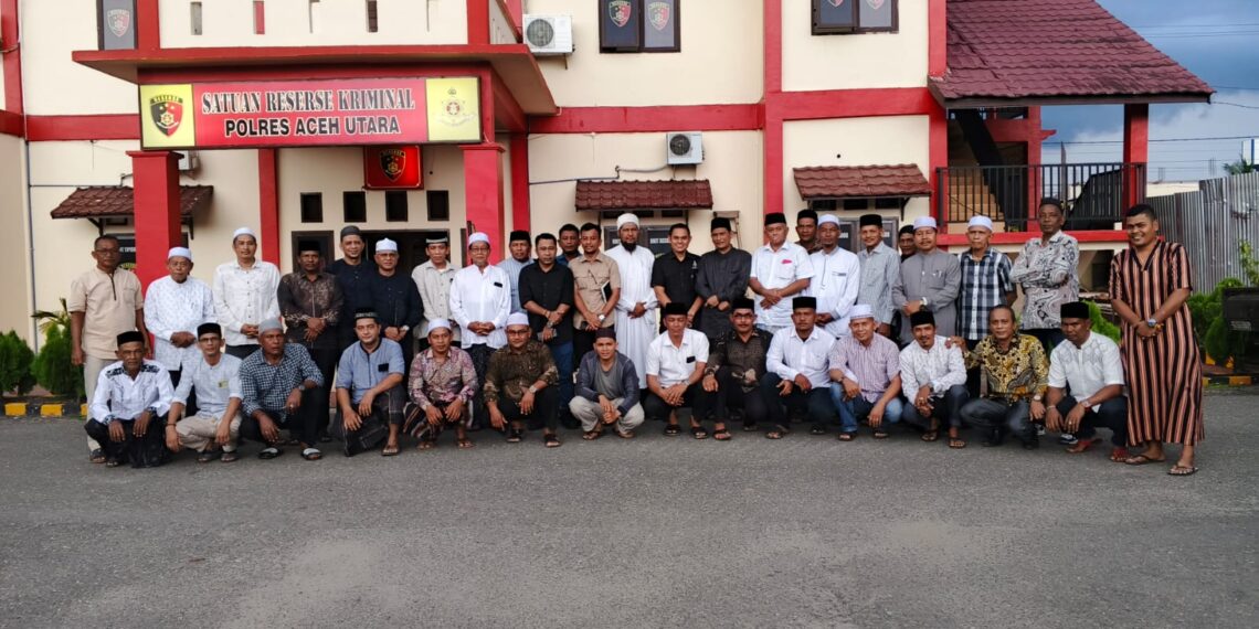 Tokoh Agama dan Tokoh Masyarakat Aceh Utara Sambangi Mapolres, Beri Dukungan Pemberantas Penyimpangan Aqidah di Aceh