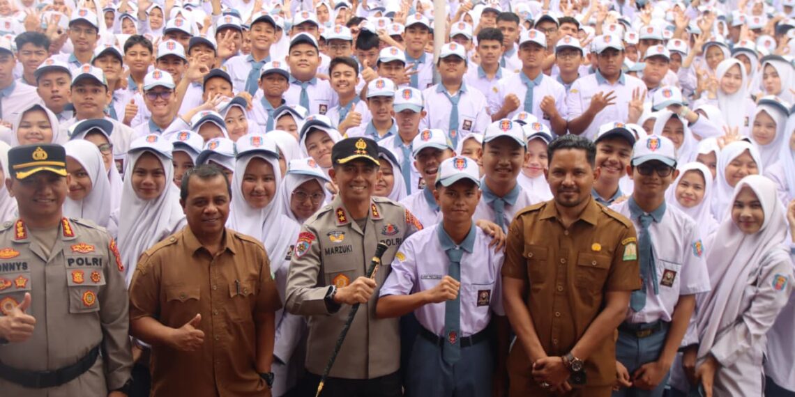 Saweu Sikula di 22 SMA, Kapolda Aceh Ingatkan Siswa Jauhi Narkoba hingga Bijak Bermedsos