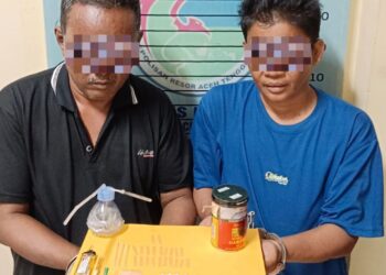 Satresnarkoba Polres Aceh Tenggara Bekuk Dua Pelaku Pengedar Sabu di Desa Pulonas Baru