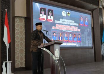 Bupati Acèh Utara yang diwakili Ass I Dr.Fauzan.Msi Membuka Acara MUSDA XIII KNPI Acèh Utara di Aula Kantor Setdakab. Acèh Utara
