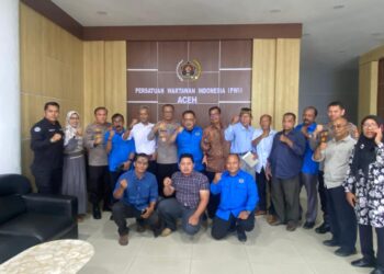 Silaturahmi ke PWI, Polda Aceh Ajak Wartawan Kolaborasi Sukseskan Program Ketahanan Pangan Nasional