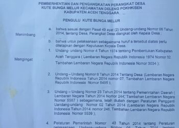 Polemik Pergantian Kelima Prangkat Desa Bunga Melur : Pj Pengulu Diduga Langgar Mekanisme 