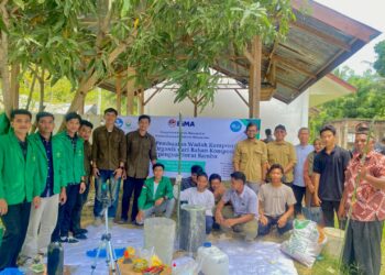 Tim Composite Center Universitas Malikussaleh Gelar Pelatihan Pembuatan Wadah Komposter dari Bahan Komposit Berpenguat Serat Bambu