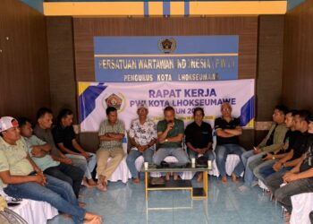 PWI Kota Lhokseumawe Gelar Rapat Kerja