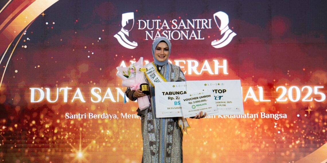 Putri Asal Aceh Utara, Jihan Fanyra Raih Runner-Up Duta Santri Nasional 2025
