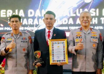 Iptu Zery Irfan Terima Penghargaan Kapolda atas Kinerja Unggul Satreskrim Polres Aceh Tenggara