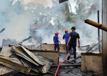 Satu Unit Rumah Semi Permanen Milik Warga Desa Keh Terbakar, Warga Berhasil Cegah Api Menjalar