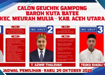 Pemilihan Geuchik Gampong Baroh Kuta Batee Digelar Besok, Warga Antusias Menyambut Pesta Demokrasi
