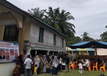 Warga Antusias, Pemilihan Geuchik Gampong Baroh Kuta Batee Sedang Berlangsung