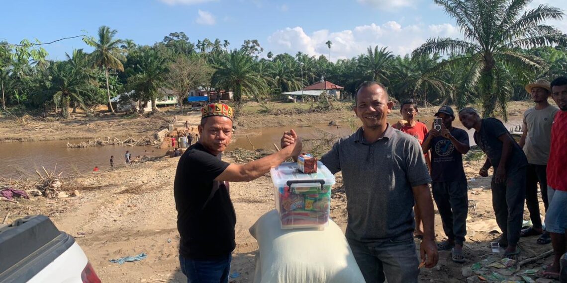 PWI Lhokseumawe dan JMSI Salurkan Bantuan Untuk Wartawan Terdampak Bencana