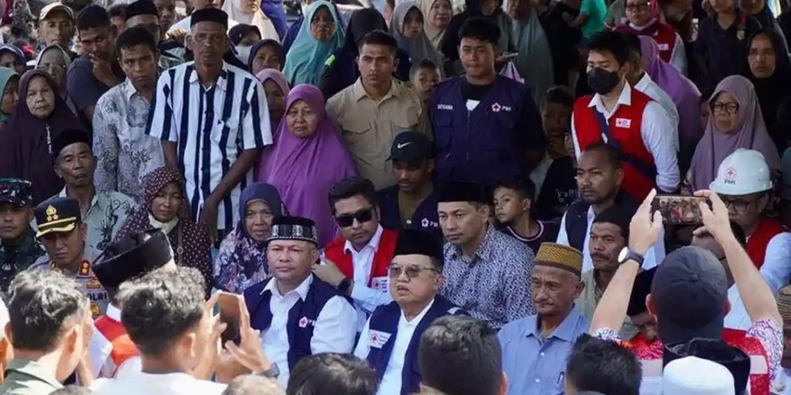 JK Terkejut di Aceh Utara, Banjir Lebih Parah dari Tsunami dan Timbun Rumah Warga