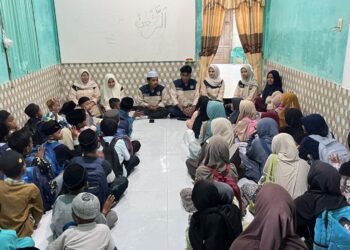 FORSIBA Kota Langsa Kunjungi Balai Pengajian Sakinah, Wujud Kepedulian Pelajar terhadap Pendidikan Al-Qur’an Pasca Banjir