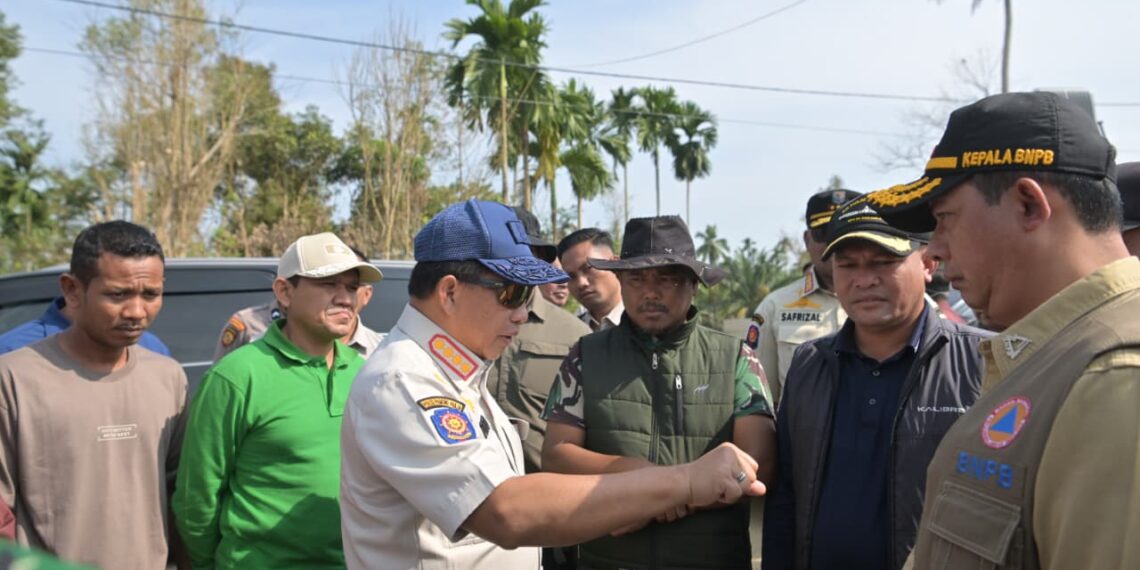Gerak Cepat! Bupati Aceh Utara dan Mendagri Tinjau Langsung Progres Huntara di Langkahan