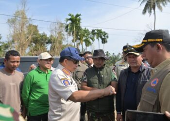 Gerak Cepat! Bupati Aceh Utara dan Mendagri Tinjau Langsung Progres Huntara di Langkahan