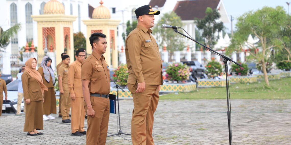 Apel Perdana 2026, Bupati Aceh Utara Perintahkan ASN Proaktif Bantu Korban Banjir