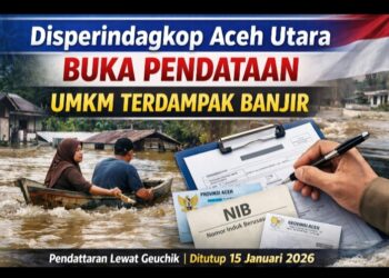 Disperindagkop Aceh Utara Buka Pendataan UMKM Terdampak Banjir
