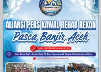 Minggu Depan, Aliansi Pers Kawal Rehab Rekon Aceh Pasca Banjir Mulai Lakukan Investigasi dan Observasi Daerah Terdampak
