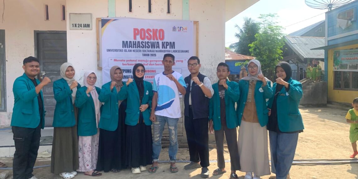 Mahasiswa KPM Mandiri UIN Sultanah Nahrasiyah Kelompok 80 Laksanakan Pengabdian dan Serah Terima Program di Desa Nibong