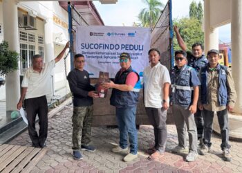 SUCOFINDO Salurkan Bantuan Kemanusiaan untuk Korban Banjir dan Longsor di Aceh