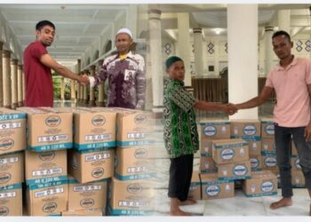 Perdana Ramadhan 1447 H, Imum Jon Salurkan Air Mineral ke Seluruh Masjid di Meurah Mulia