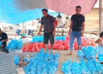 Gampong Lubok Pusaka Terima Bantuan Meugang dari Ayah Wa Bupati Aceh Utara dan PT. Pema Global Energi (PGE)