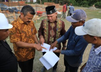 Bupati Aceh Utara Tinjau Pembangunan Hunian Tetap di Baktiya dan Lapang, Pastikan Percepatan dan Kualitas Terjaga