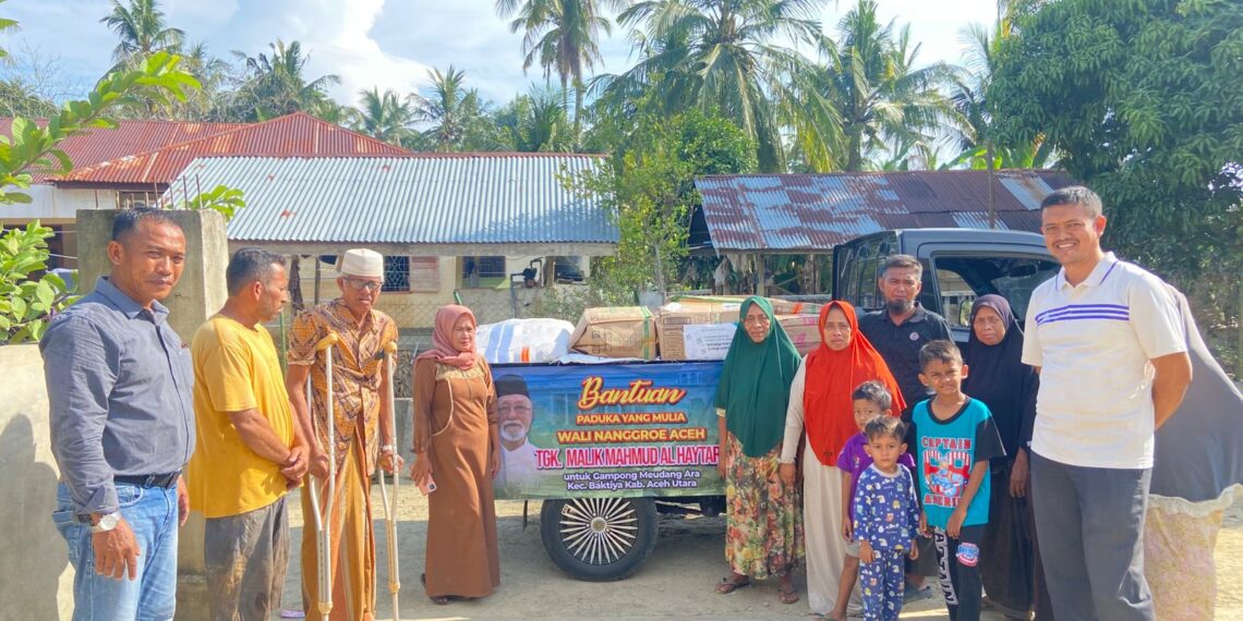 Bantuan Pasca Banjir terus disalurkan oleh Wali Nanggroe Aceh