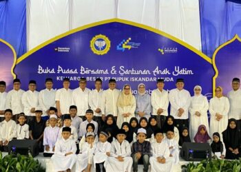 Peringati HUT ke-44 di Bulan Ramadan, PT Pupuk Iskandar Muda Santuni 700 Anak Yatim