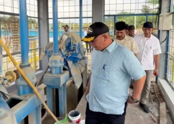 Tinjau Bendung Krueng Pase Pascabanjir, Bupati Aceh Utara Targetkan Uji Coba Dua Pekan Lagi