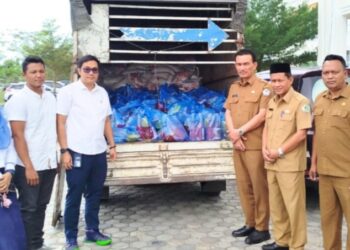 Sambut Hari Raya Idul Fitri, Pemkab Aceh Utara Terima Bantuan Meugang dan Paket Sembako dari Pelindo