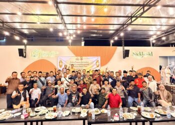 Polres Lhokseumawe Buka Puasa Bersama Insan Pers dan Santuni Anak Yatim