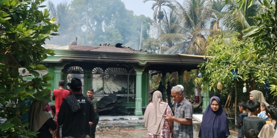 Satu Unit Rumah di Syamtalira Bayu Ludes Terbakar, Hanya Sisakan Kerangka Beton