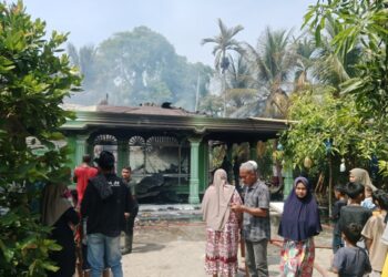 Satu Unit Rumah di Syamtalira Bayu Ludes Terbakar, Hanya Sisakan Kerangka Beton