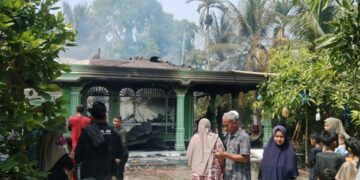 Satu Unit Rumah di Syamtalira Bayu Ludes Terbakar, Hanya Sisakan Kerangka Beton